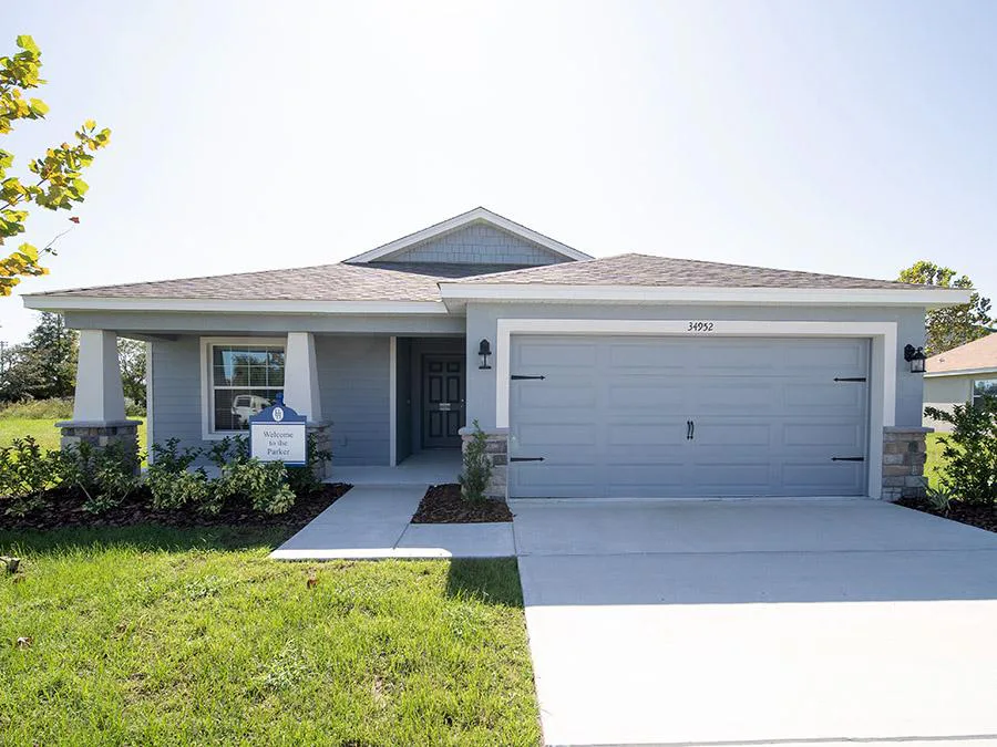 Exterior of the Parker, a new home in Haines City at Gracelyn Grove